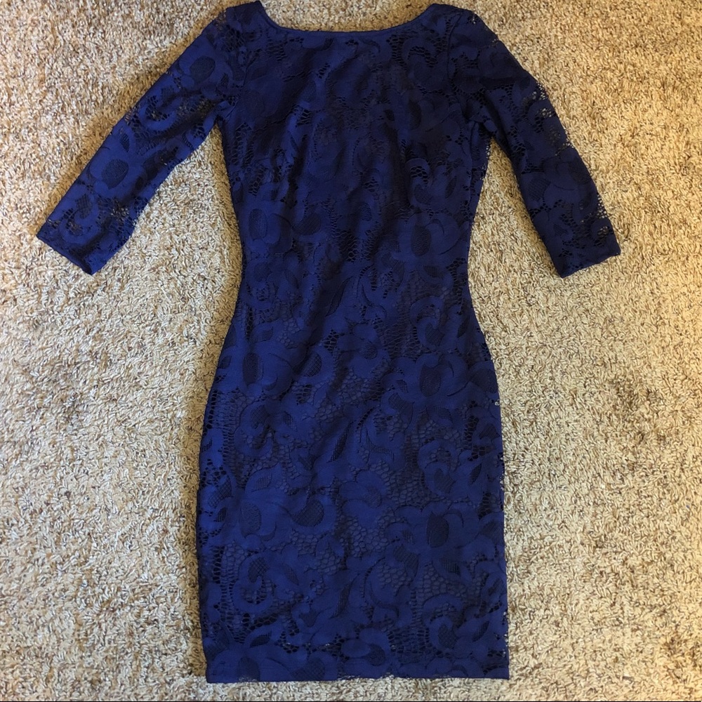 Blue Lace Lulus Dress